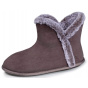 Women's Gray Bootie Slippers - Isotoner