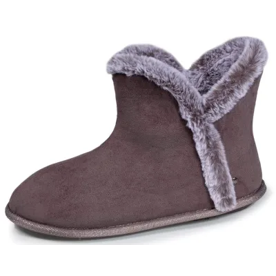 Chaussons Bottillons Femme Gris - Isotoner