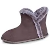 Chaussons Bottillons Femme Gris - Isotoner