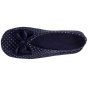Women's Polka Dot Bow Navy Ballet Slippers - Isotoner
