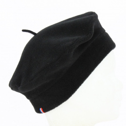 Nicole fleece beret 26 cm Black - Traclet