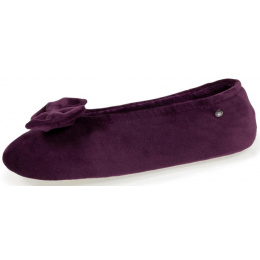 Women's Eggplant Bow Ballet Slippers - Isotoner