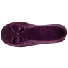 Women's Eggplant Bow Ballet Slippers - Isotoner Traclet Boutique Reference: 19044| Traclet Hat Shop