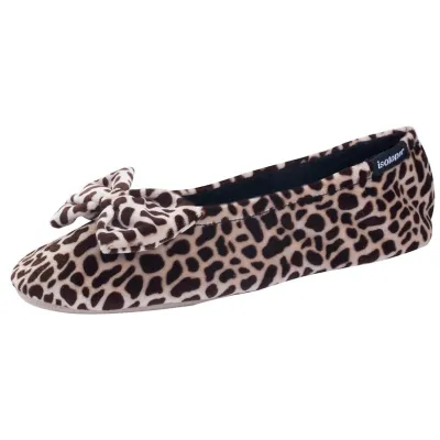 Women's Ballerina Slippers with Giraffe Bow - Isotoner r Traclet Boutique Reference: 19045| Traclet Hat Shop
