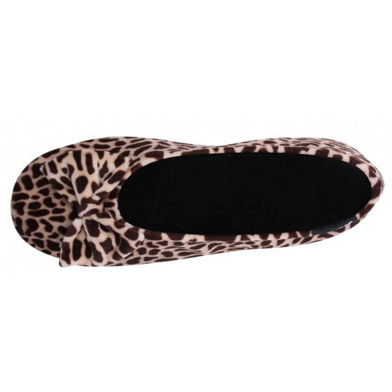 Women's Ballerina Slippers with Giraffe Bow - Isotoner Women's Ballerina Slippers with Giraffe Bow - Isotoner