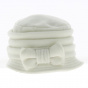 Anushka Polar White Cloche Hat - Traclet