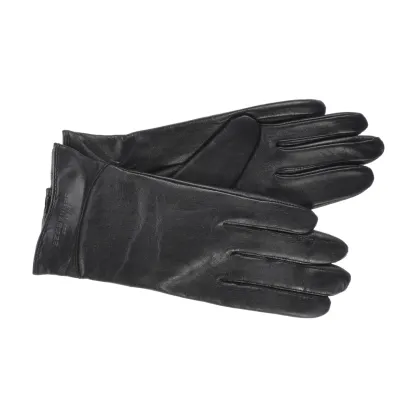 Gants Femme Cuir Mouton Noir - Seeberger Reference : 19054 | Chapellerie Traclet