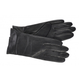 Sheepskin Leather Gloves Black - Seeberger