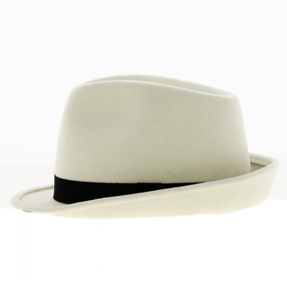 Chapeau Trilby Blanc - Traclet Chapeau Trilby Blanc - Traclet