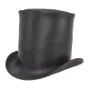Chapeau haut de forme 17cm Cuir Noir - American Hat makers
