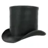 Chapeau haut de forme 17cm Cuir Noir - American Hat makers Reference : 19060 | Chapellerie Traclet