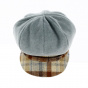 Beige Fleece Newsboy Cap - Traclet