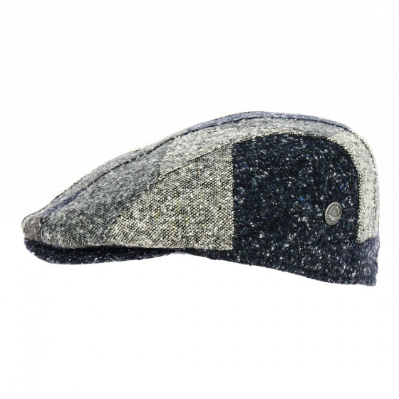 Pino Blue Patchwork Flat Cap - MTM