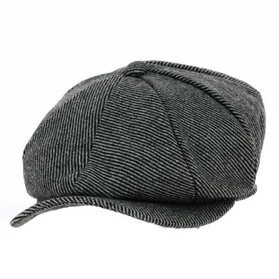 Casquette Hatteras Rayures Gris - Traclet Reference : 19073 | Chapellerie Traclet