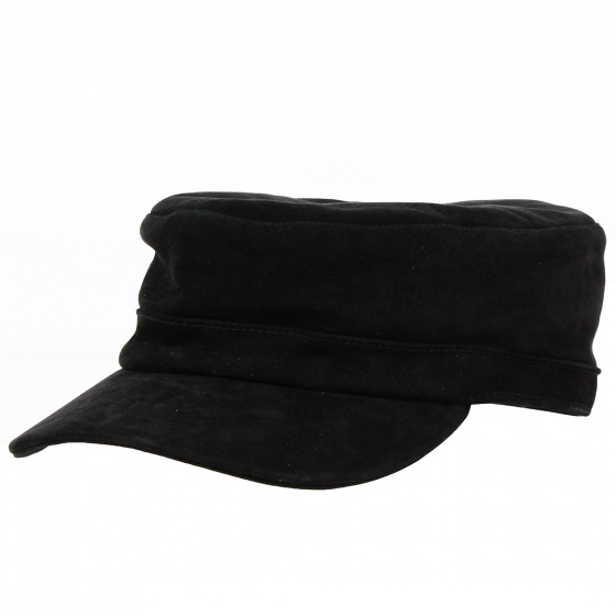 Casquette Cubaine Cuir Noir - City Sport