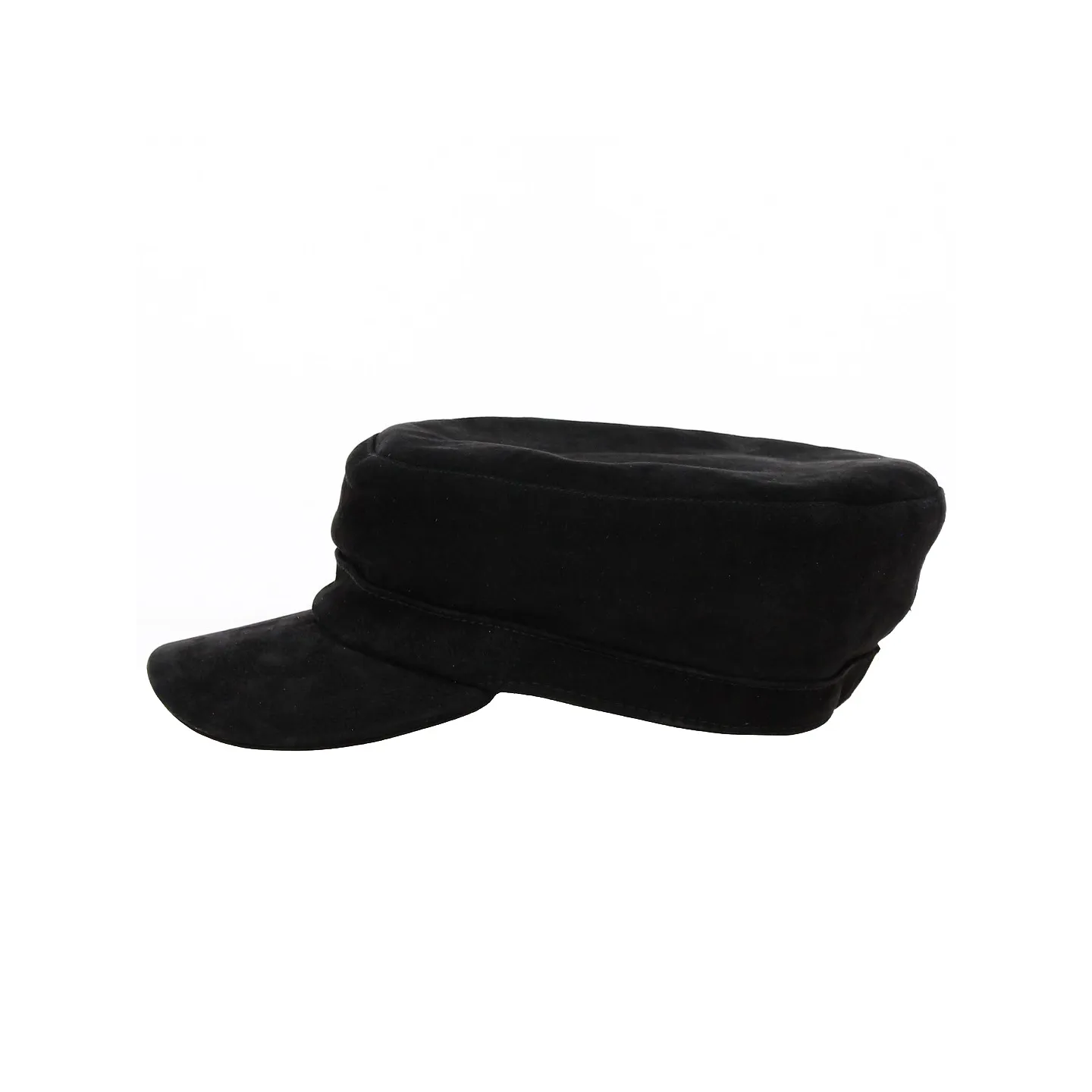 Black Leather Cuban Cap - City Sport Reference: 16527