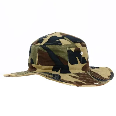 Cotton Summer Bucket Hat Bondi Camouflage - Traclet Reference: 19079 | Traclet Hatmakers