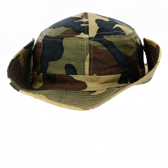 Cotton Summer Bucket Hat Bondi Camouflage - Traclet