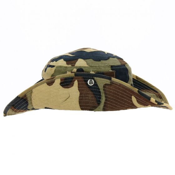 Cotton Summer Bucket Hat Bondi Camouflage - Traclet