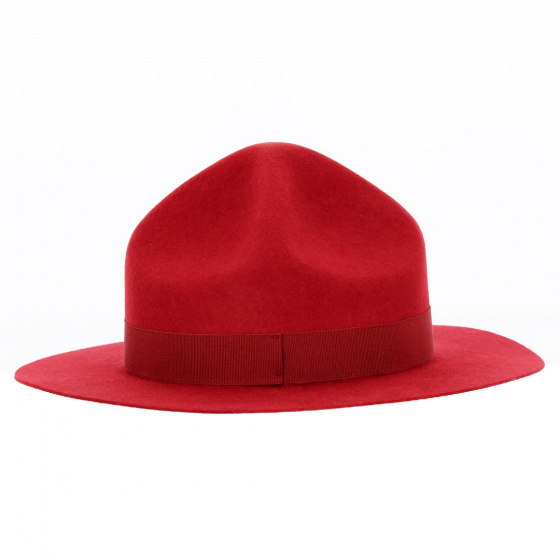 Chapeau Scout Feutre Laine Rouge - Traclet