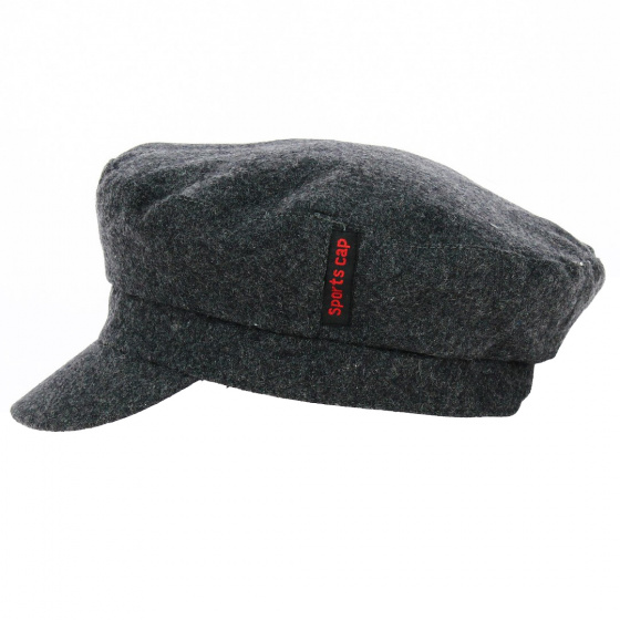 Grey Wool Sailor Cap - Traclet