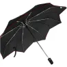 Parapluie Femme Pliant Tournesol Noir et Rouge - Pierre Cardin Référence : 15321 | Chapellerie Traclet