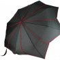 Women's Folding Sunflower Umbrella Black and Red - Pierre Cardin