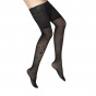 40D Tree and Lace Hold-Ups Black - Berthe