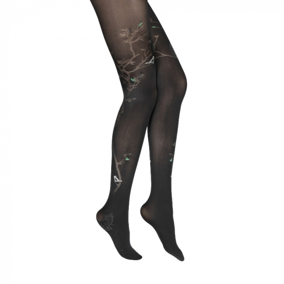 Collants 40D Arbre et Oiseaux - Berthe