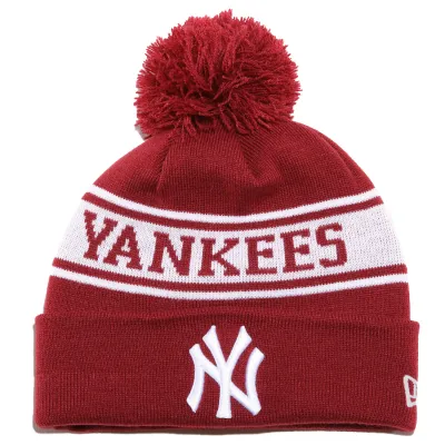 Bonnet à Pompon Jake NY Yankees Bordeaux- New Era  Reference : 8627 | Chapellerie Traclet