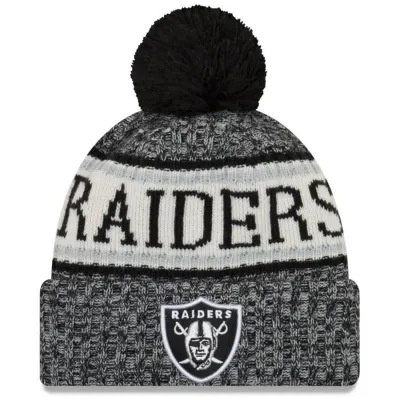 Oakland Raiders NFL Pom-Pom Beanie-New Era Reference: 8620 | Traclet Hat Shop