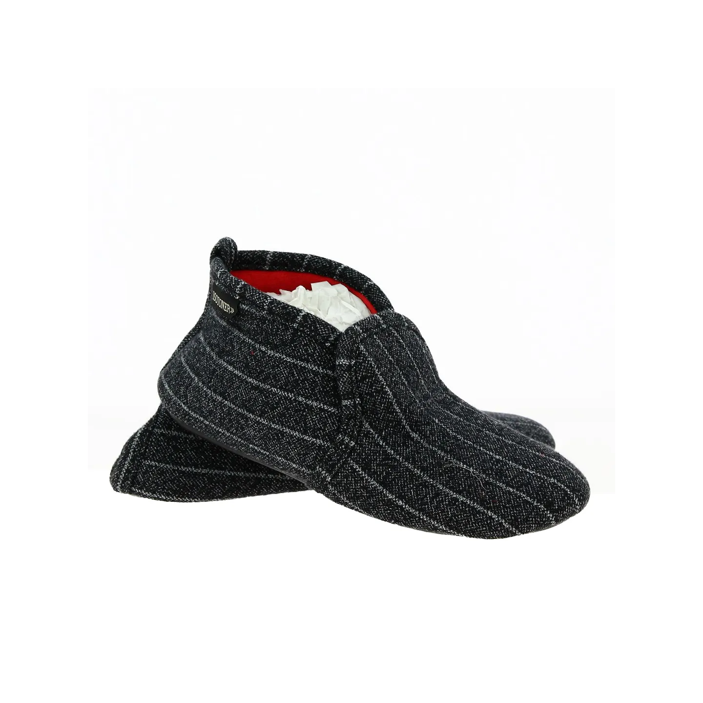 Women's Slippers with Rubber Soles Grey - Isotoner Reference: 19096 | Traclet Hat Shop