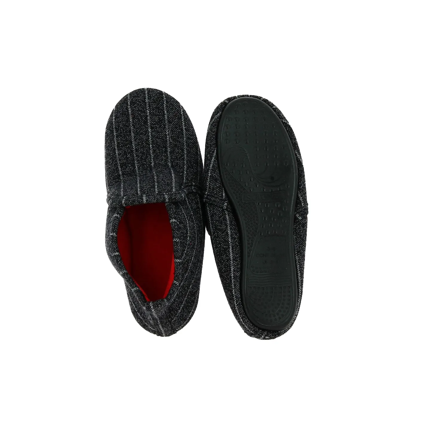 Women's Slippers with Rubber Soles Grey - Isotoner Reference: 19096 | Traclet Hat Shop