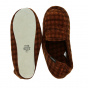 Men's Slippers with Brown Rubber Soles - Isotoner
