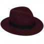 Fedora Colin Bordeaux Felt Hat - Traclet