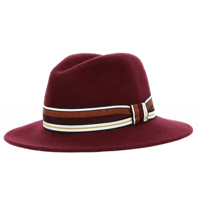 Chapeau Fedora Colin Feutre Bordeaux - Traclet Reference : 19105 | Chapellerie Traclet