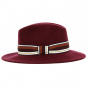 Fedora Colin Bordeaux Felt Hat - Traclet