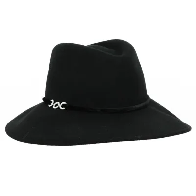 Black Wool Bénédicte Traveler Hat - Traclet Reference: 19106 | Traclet Hatmakers