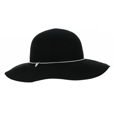 Capeline Melody Feutre Noir - Traclet Reference : 19109 | Chapellerie Traclet