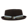 Chapeau Porkpie Marcel Feutre Marron - Traclet Reference : 19111 | Chapellerie Traclet