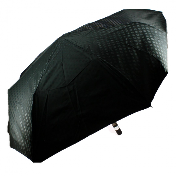 Men's Automatic Compact Folding Umbrella with straight wooden handle - Piganiol Men's Automatic Compact Folding Umbrella with straight wooden handle - Piganiol