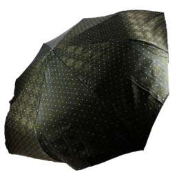 Men's automatic folding mini umbrella with straight wooden handle - Piganiol