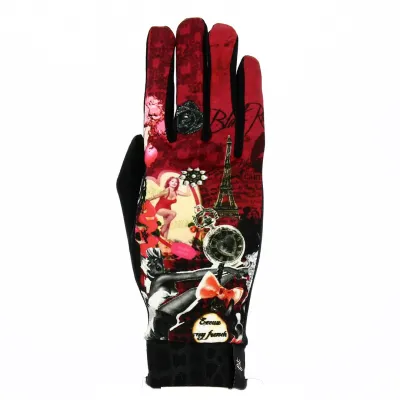 Fancy Printed Gloves Made in France - Traclet Reference: 16341