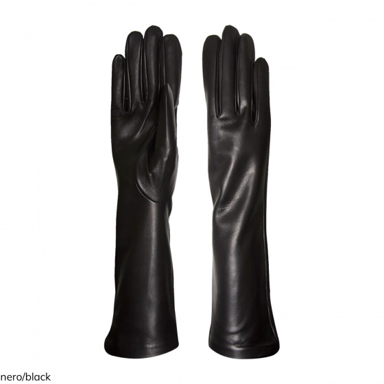Long Silk-Lined Leather Gloves - Gloves