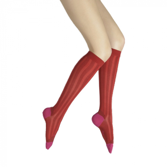 Silk Knee-High Socks - Berthe