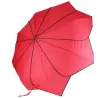 Parapluie Femme Pliant Tournesol Rouge - Pierre Cardin Reference : 17050 | Chapellerie Traclet