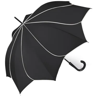 Parapluie Femme Canne Tournesol Noir - Pierre Cardin Reference : 17771 | Chapellerie Traclet