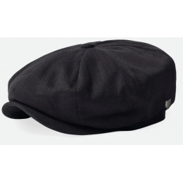 Black Cotton Brood Baggy Cap - Brixton