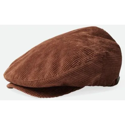 Casquette Plate Hooligan Baggy Velours Marron - Brixton