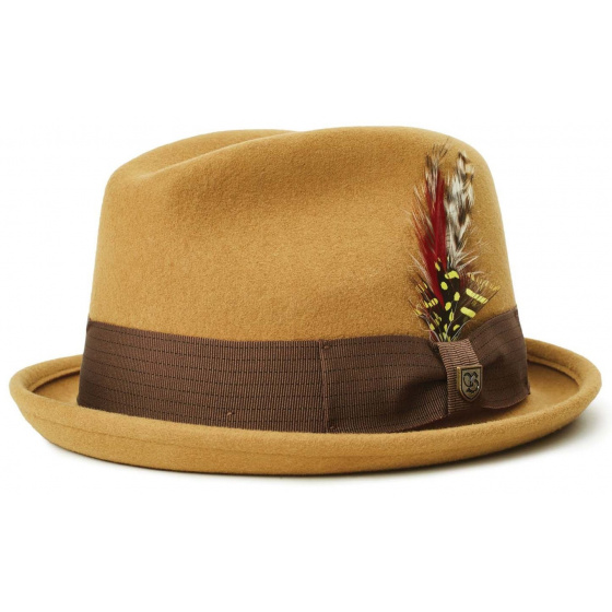 Trilby Gain Wool Felt Hat Brass - Brixton